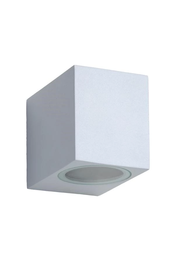 Lucide ZORA-LED - Foco de pared / Lámpara de pared Dentro/Fuera - LED Regul. - GU10 - 1x5W 3000K - IP44 - Blanco - UIT